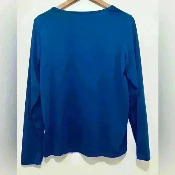 Amazon Real Essentials Dry-Fit Long Sleeve T-Shirt Women’s Size Med Royal Blue - Picture 4 of 9